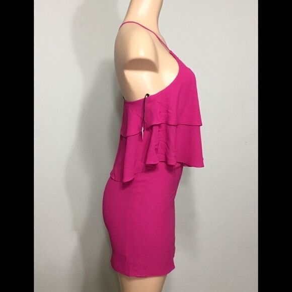 Ali & jay fushia flounce dress. NWT - Picture 5 of 8